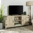 thumbnail image 4 of Pemberly Row 58" Farmhouse Barn Door TV Stand Console in Rustic White Oak, 4 of 4