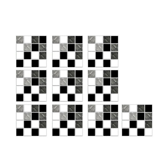 Peel and Stick Wall Tiles 10Pc Crystal Tile Stickers Diy Self-Adhesive Wall Stickers Tile Stickers Peel and Stick