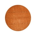 thumbnail image 3 of Rugsotic Carpets Handmade Rugs Hand Knotted Loom Round 6'x6' Orange Wool for Indoor Use, 3 of 7