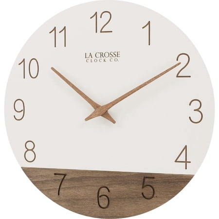 La Crosse Technology La Crosse Clock Co. Sierra Wood Wall Clock - Pack of 4