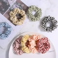 thumbnail image 4 of Jiaroswwei Korean Plaid Pattern Hair Ring Fabric Girl Scrunchie Ponytail Elastic Hairband, 4 of 8