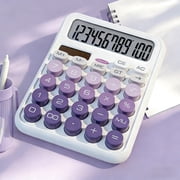 MTBLYS Desktop Calculator 12 Digits Solar Battery Dual Power Large Lcd Display Standard Function Office Home Business Use
