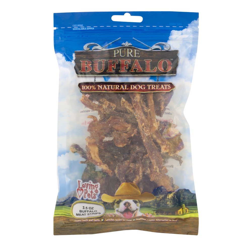 Pure Buffalo 100 Natural Dog Treats, 3.5 OZ