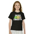thumbnail image 4 of Inspirational Think Positive Saying Crewneck T Shirts Boy Girl Teen Brisco Brands S, 4 of 5
