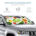 thumbnail image 4 of Bingfone Vegetables2 Car Windshield Sunshade,Sun Foldable Sun Shield Sun Visor for Car - Medium, 4 of 9