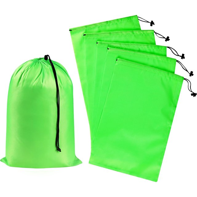 PALTERWEAR Sac à Cordon avec Toggle - Pochette d'Organisation Robuste en Nylon (Rouge, 10 x 15 Pouces, Ensemble de 6)