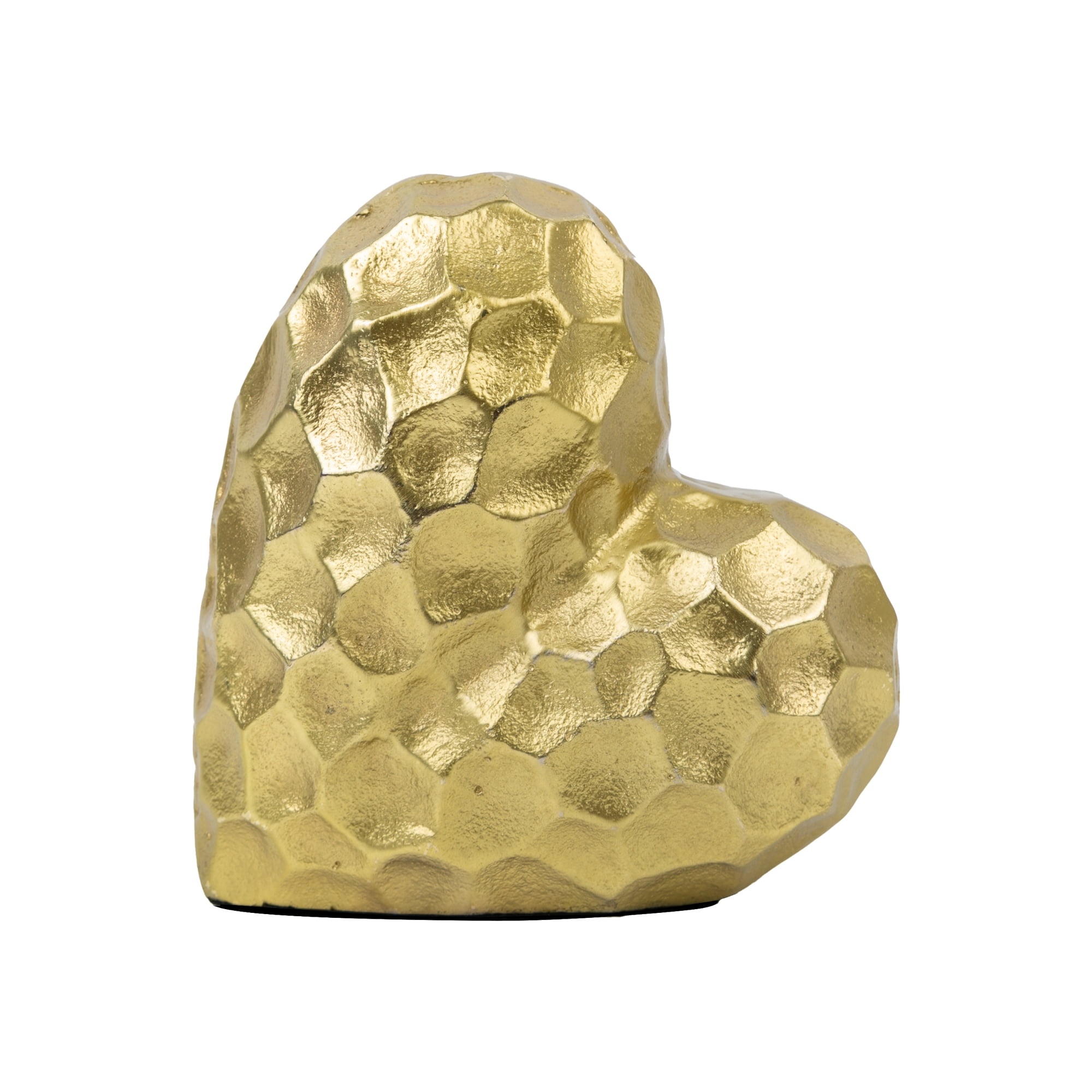 Mainstays Gold Heart Figurine, Cast Metal