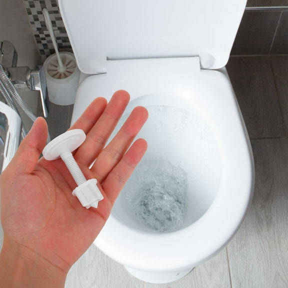 PBPBOX 2pcs Toilet Seat Hinge Bolts White Plastic for Toilet Seat Tightening Kit Maintenance Staff