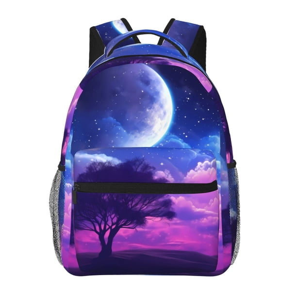 Balery Dreamy Colorful Starry Sky Mochila Escolar Impresa, Mochila Ligera para Viajes Casual, Mochila Duradera y Cómoda Multifuncional, Mochila para Laptop-One Size