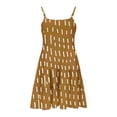 thumbnail image 3 of Eltusu Girls Casual Dresses, Crew Neck Summer Fashion Sleeveless Kids Clothes Yellow Size 4-5 T, 3 of 6