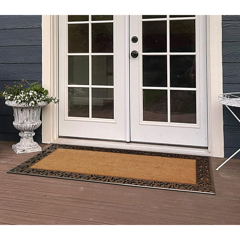 Cosyearn Large Door Mats 46x35 Inches XL Jumbo Size Outdoor Indoor Entrance Doormat Waterproof Easy Clean Entryway Rug Front Doormat Inside
