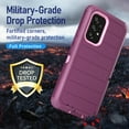 thumbnail image 3 of NIFFPD Samsung A53 5G Case,Galaxy A53 5G Case, Dual Layer Heavy-Duty Rugged Shockproof Anti-Drop Protective Case for Samsung Galaxy A53 5G Wine&Pink, 3 of 6