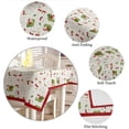 thumbnail image 5 of Rectangle Tablecloth 60x120 Inch Retro Red Cherry Texture Waterproof Table Cloth, Polyester Washable Table Covers for Dining Table, Parties, Camping Watercolor Vintage, 5 of 6