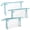 Blue, variant on Mber 3-Pack TSA Approved Clear Travel Bag, Plastic Makeup Pouches,  Toiletry Cosmetic Bags with Zipper, Pink