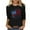 3/4 Length Sleeve Women Tops&Black, variant on VKOYWKM Memorial Day Shirts for Women Patriotic American Flag Graphic Tshirts 3/4 Sleeve USA Flag Patriotic Tee Independence Day Gifts for Women