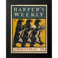 thumbnail image 2 of Penfield, Edward 19x24 Black Modern Framed Museum Art Print Titled - Harpers Weekly Christmas 1898, 2 of 5