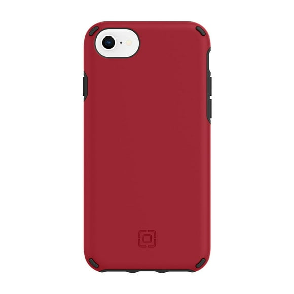Funda de teléfono Incipio Duo para iPhone SE 7, 8 y 6 con caída de 3,5 m, color rojo