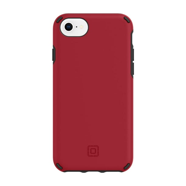 Funda de teléfono Incipio Duo para iPhone SE 7, 8 y 6 con caída de 3,5 m, color rojo