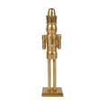 thumbnail image 1 of Holiday Time 14.25-Inch Gold Metal Nutcracker – Standing Christmas Decoration Figure, 1 of 5