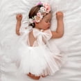 thumbnail image 6 of LYMAYTER Baby Girls Formal Sleeveless Dress with Frilly Netting and Princess Skirt for Summer Events‌ 3M-24M, 6 of 8