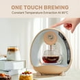 thumbnail image 5 of i Cafilas MINI Q Single Serve Coffee Maker Machine for Ground Coffee Low Decibel Silent No Vibration,Champagne, 5 of 14