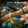thumbnail image 4 of DGB Cordless Mini Chainsaw, 6-Inch Lithium Electric Handheld Saw for Tree Pruning, Wood Cutting & Yard Maintenance, Portable Rechargeable Chainsaw for Home & Outdoor Use, 4 of 5