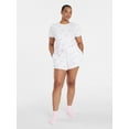 thumbnail image 2 of Joyspun Women’s Pointelle Knit Short Sleeve Sleepwear Tee, Sizes XS-3X, 2 of 6