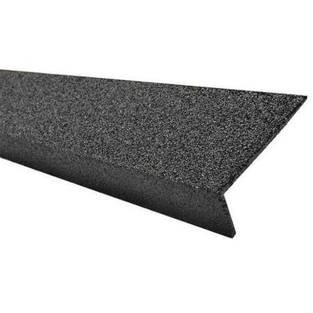 Bamboo Stair Nosing - SURE-FOOT 9N12003X004819M FRP Stair Nosing, Black, 48in. W x 3 in. D