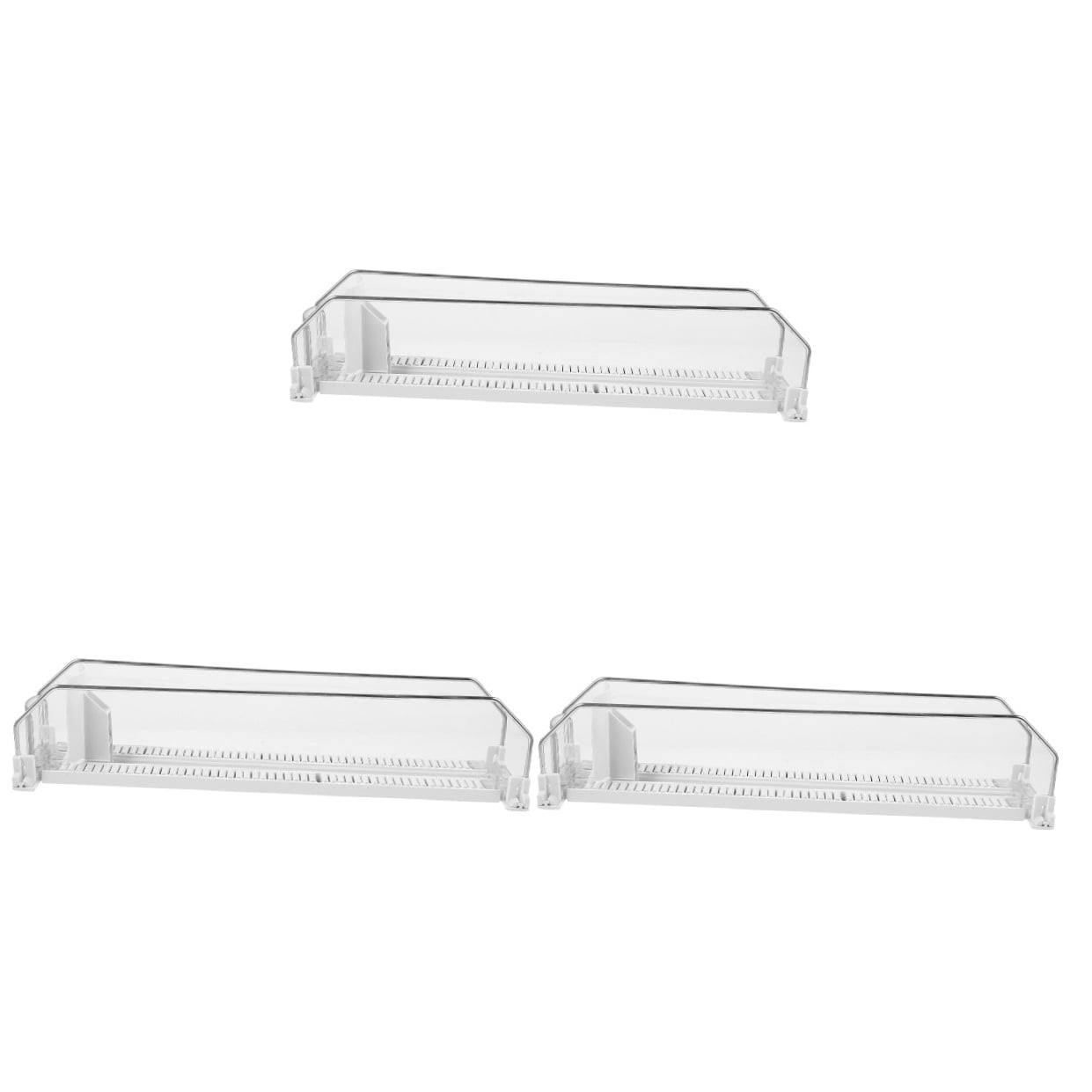 3 Count Beverage Shelf Glide Drink Pusher Can Organizer for Fridge Drinks