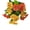 Mixed Yellow-Orange, variant on JUANCHENG Artificial Impatiens Flowers for Outdoors - Silk Multicolor 40 cm Faux Blooms