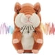 thumbnail image 2 of Talking hamster will repeat what you say Talking plush partner gift, brown, 15 cm, 2 of 4
