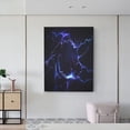 thumbnail image 6 of Xecao Blue thunder bolt light for Ready-to-Hang Canvas Art 12x16 Inches - Waterproof HD Print Solid Wood Frame for Gifting,Vertical, 6 of 8