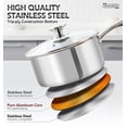 thumbnail image 2 of Cazo MICHELANGELO de acero inoxidable de 1,5 qt para inducción, 2 of 7