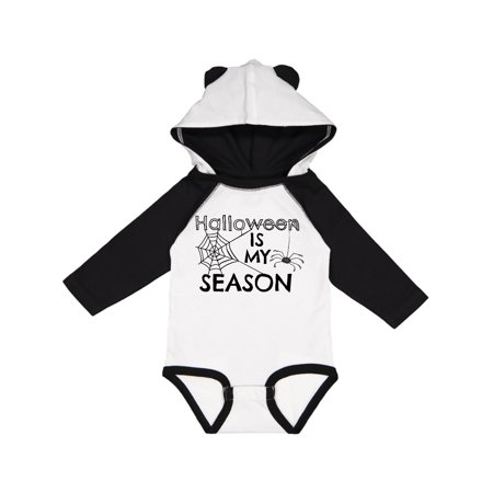 

Inktastic Halloween is my Season with Spider and Web Gift Baby Boy or Baby Girl Long Sleeve Bodysuit