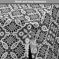 thumbnail image 4 of Geometric Dog Crate Cover, Lace Style Inspired Illustration from Crocheted Doily Inspired Pattern, Easy to Use Pet Kennel Cover for Dogs, 35" x 23" x 27", Charcoal Grey White, by Ambesonne, 4 of 6