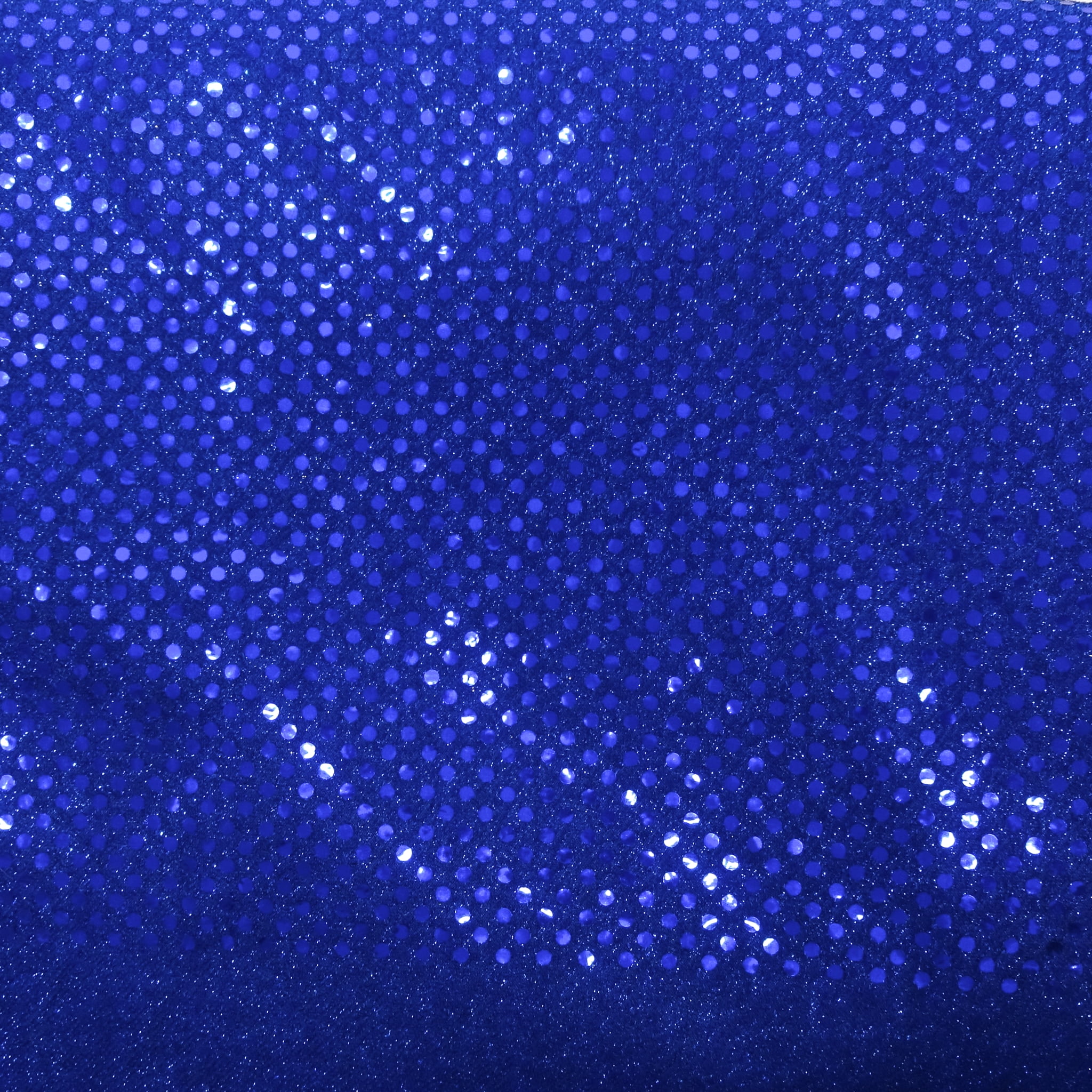 Shason Textile ( 3 Yards Cut ) Spangle Sequin Glitter Knit Fabric, Cobalt