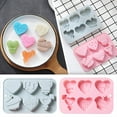 thumbnail image 7 of Valentine'S Day 6-Cavity Heart Shaped Silicone Mold - Food-Grade Bpa-Free Easy Release - For Cake, Chocolate & Ice Cubes - Valentine Baking Gift - Pink, 7 of 7