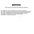 thumbnail image 2 of TEC Front Rear Ceramic Brake Pads Kit for Car Cadillac CTS with Heavy Duty Brakes KTC-100145, 2 of 10
