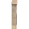thumbnail image 2 of Ekena Millwork 8"W x 38"D x 44"H Traditional Block Rough Sawn Bracket w/ Offset Brace, Douglas Fir, 2 of 25