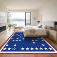 thumbnail image 3 of ODIKA 2'x3' Machine Washable Non-Slip Area Rug, Graphic Navy Blue High Traffic Rug, Blue, 1052718, 3 of 7