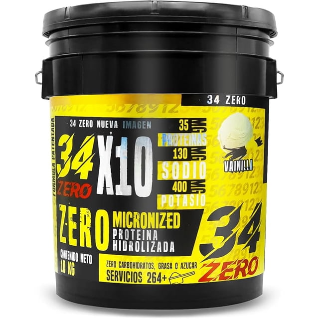 34 Zero Proteina 10 Kg Sabor Vainilla