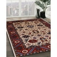 thumbnail image 2 of Ahgly Company Indoor Rectangle Mid-Century Modern Deep Red Oriental Area Rugs, 6' x 9', 2 of 6