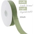 thumbnail image 5 of EcoNesxp Ruban de Velours Vert Sauge 1 Pouces Ruban de Velours Simple, 5 of 5