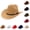 Bronze, variant on Straight Cowboy Hat British Style Fedora Flat Top Black Top Hat European And Style Hat Party Hats