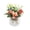 🔥 Red_Base#643, variant on Artificial Rose Bush in Pot Artificial Flowers for Home Living Room Office Desk Decor Photography Props Small Potted Faux Plant Centerpiece