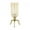 Gold Single Candle Solid Round 9" x 8" x 18", variant on DecMode Gold Aluminum Metal Single Candle Hurricane Lamp