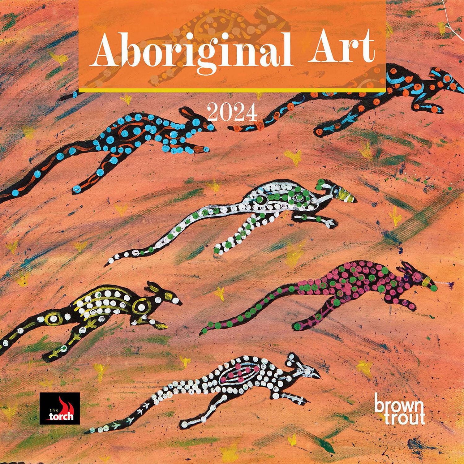 BrownTrout Art aborigène 2024 Mur Carré 30.48x60.96 CM, 9347301103537