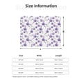 thumbnail image 5 of Honeii Orchids Flowers print throw blanket, crafted from cozy cotton flannel, offers versatile home decor as a bedding suitable for all seasons.-40"x30", 5 of 6