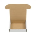 thumbnail image 6 of Qiushi 50 Pcs 6x4x2" Corrugated Cardboard Boxes, Small Shipping Boxes with White Exterior & Yellow Interior, Kraft Cardboard Mailers for Packaging, Moving & Storage, Easy Assembly Shipping Supplies, 6 of 12