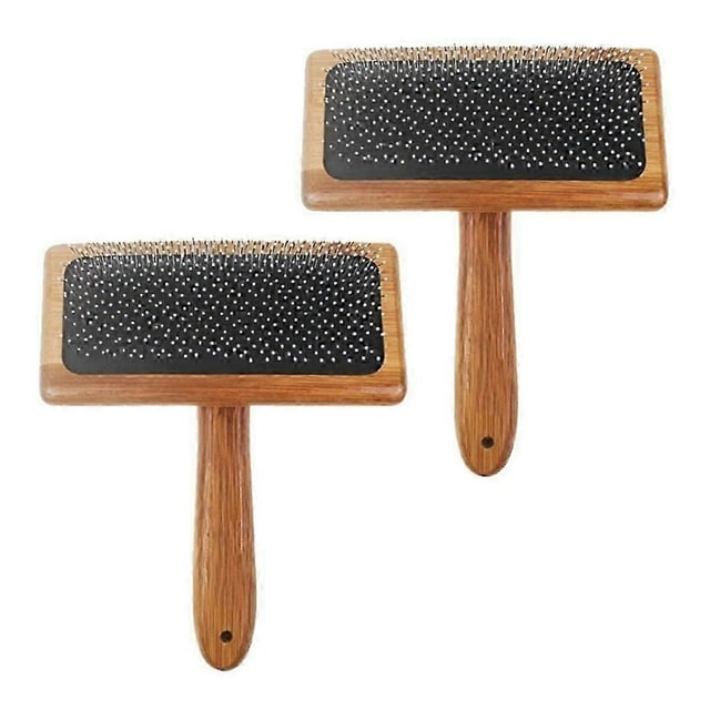 2pcs Wool Carders, Wool Carding Comb, Hand Carders for Wool, Comb Bamboo Air Cushion Fur Rugs